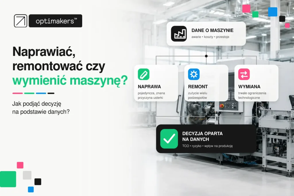 Naprawiać, remontować czy wymienić maszynę? Jak podjąć decyzję na podstawie danych